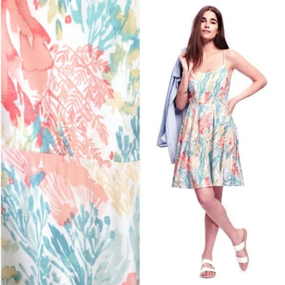 Floral Multicolor Spaghetti Strap Dress